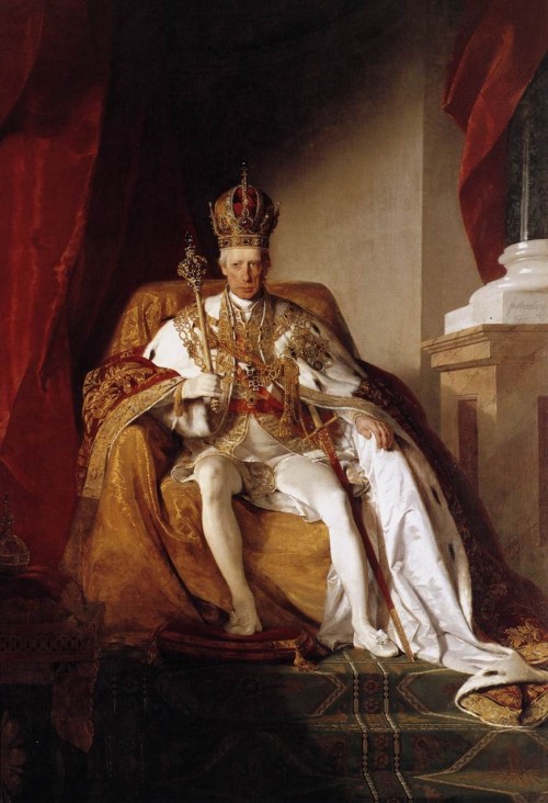 Kaiser Franz I. of Austria in Imperial Robes, Friedrich von Amerling, 1832. 