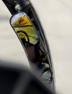 youlikeairplanestoo:  Cool reflection of Blue Angel #4 Lt. Rob Kurrle as he waits to taxi. PENSACOLA, Fla. (July 7, 2011) Lt. Rob Kurrle, from Statesville, N.C., slot pilot for the U.S. Navy flight demonstration squadron, the Blue Angels, waits to taxi