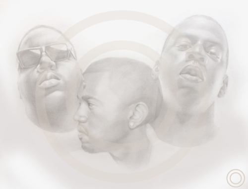 malloryroseart:  BIGGY YEEZY & HOVA   you a beast