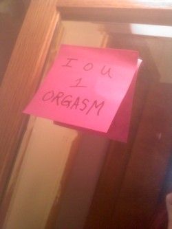 countrydeathsong:  Bf left me a love note.