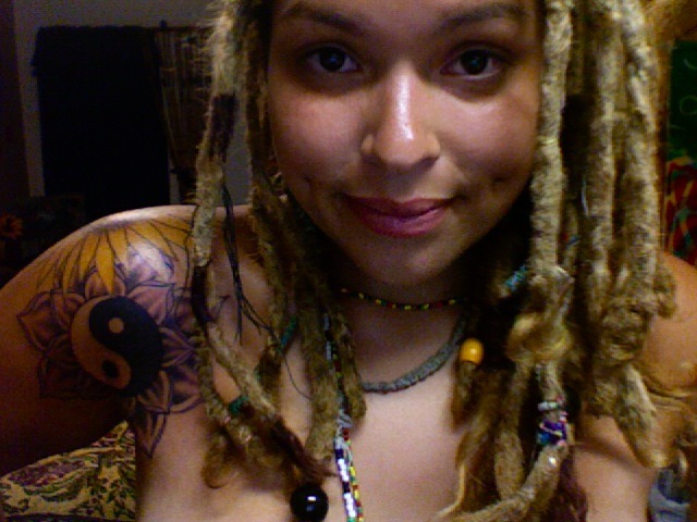 jenniloves:  New Tat I bartered. Im doing his dreads and he gave me this new beautiful