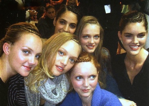 From Gemma Ward’s “Backstage Diaries” in Vogue Australia