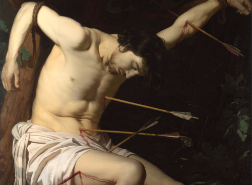 antonio-m:  St. SebastianGerrit van Honthorst,(Caravaggio and His Followers in Rome exhibition)National Gallery of Canada 