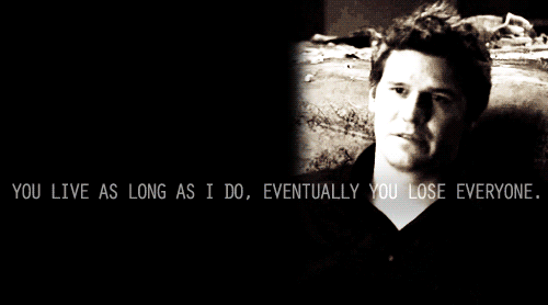 itsa-wonder: “You live as long as I do, eventually you lose everyone. It’s what happens.