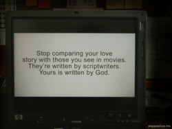  “Pare De Comparar Sua História De Amor Com As Que Você Vê Em Filmes. Elas São