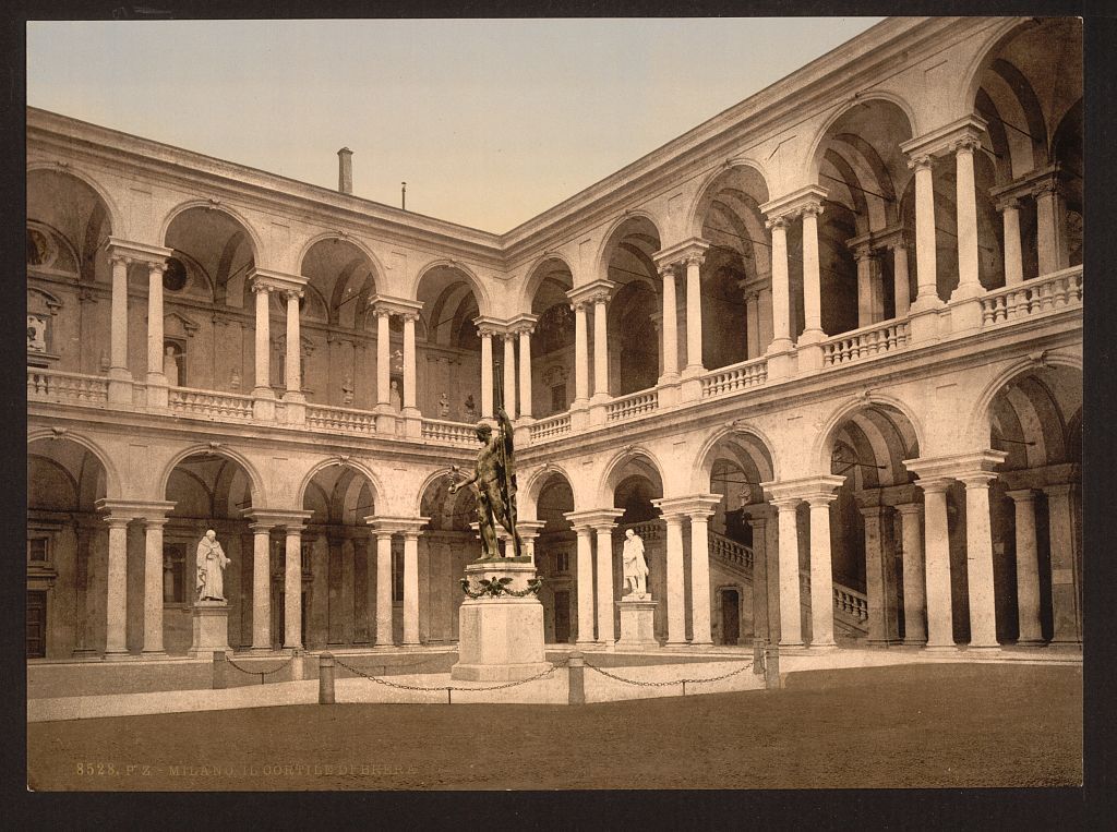 The Brera Palace courtyard, Milan