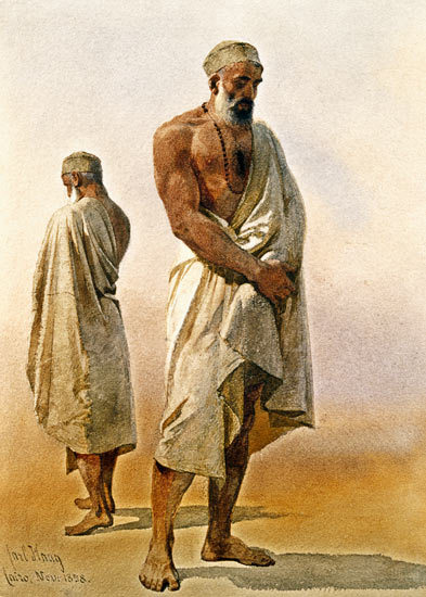 androphilia:  Two Dervishes By Carl Haag, 1858  
