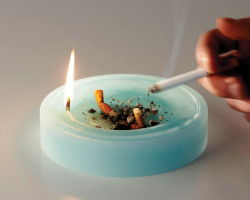 knowiing:  Candle Ashtray by flussocreativo.