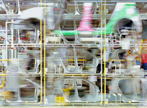 Long-Exposure Pics Turn Toyota Factory Into Action Painting | Co. Design