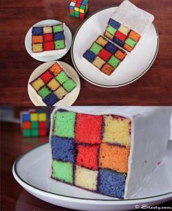 nevver:  Rubik’s Cake  i wanna make this &lt;3