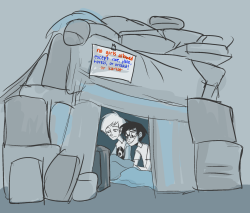 geromy:  someone requested dave and john in a pillow fort here u go 