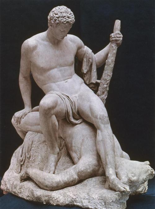 mesbeauxarts-blog:Antonio Canova. Theseus and the Minotaur. 1781-1783.Marble.Victoria and Albert Mus