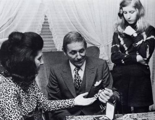 Erich Hartmann, his wife Ursula and his daughter Ursula Isabel looking at his Knights Cross and Pilot’s badge.
“I think if I had not written to my wife everyday I would have surrendered my soul to the war, and returned home a different man than my...