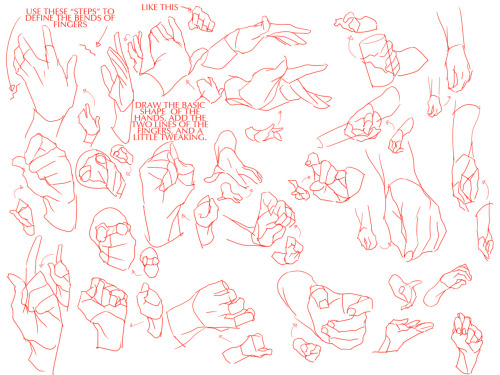 teamtrashcan:“Hands Tutorials for Those Who Hates Drawing Them”Original can be found on Pixiv, I jus