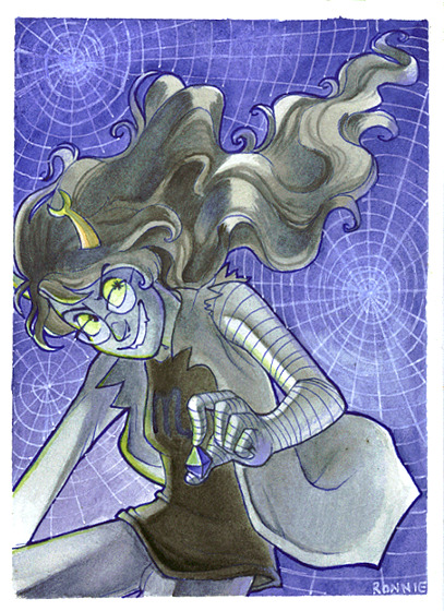 vriska-circuit:  tyronniesaur:  um my scanner pretty much ate this  <3 
