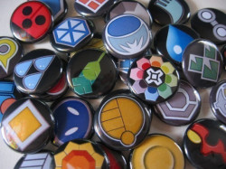 rhinapinedaloves:   Pokemon Master Gym Badges  