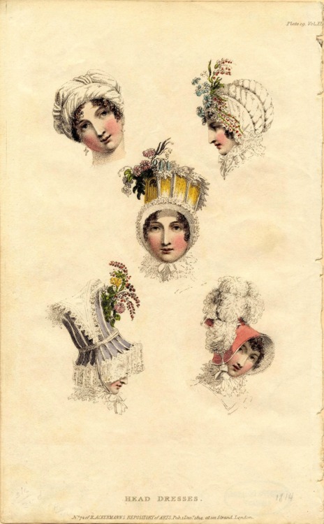 Head Dresses 1914. Let’s hear no more about the outlandish hats at Will and Kate’s weddi