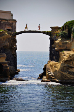 sunsurfer:  Gaiola Bridge, Naples, Italy