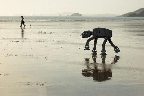 tiefighters: AT-AT (Walking the Dog) - By  Nick Drummond Website | Flickr (Via: houseoffallingl