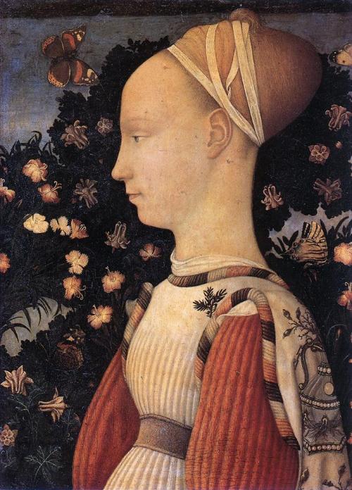 Portrait of a Princess of the House of Este by Vittore Pisano (1436-38)