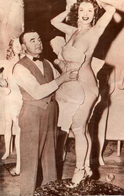 Tempest Storm.. Getting a plaster-of-paris