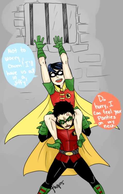 lusilly:fwips:for an Anon who asked if I would ever think of drawing a young!Dick and Damian picture