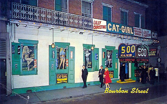 A view of Leon Prima&rsquo;s &lsquo;500 Club&rsquo;, as seen from Bourbon