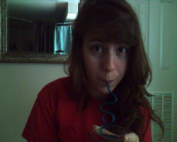 Blogging for work   silly straw = one hella great Sunday afternoon. Dare to challenge me? ;)  (I&rsquo;ll link my Woollyblog post to here so ya&rsquo;ll can read it later!)