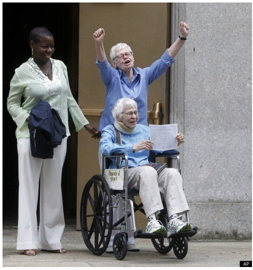 elsarge28:    The first same-sex couple to be legally married in New York City -Phyllis