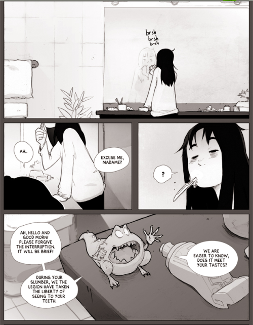 mechanical-leo:intrajanelle:dreaminglestrade:Teef by EndlingThis is my favorite comic ever.