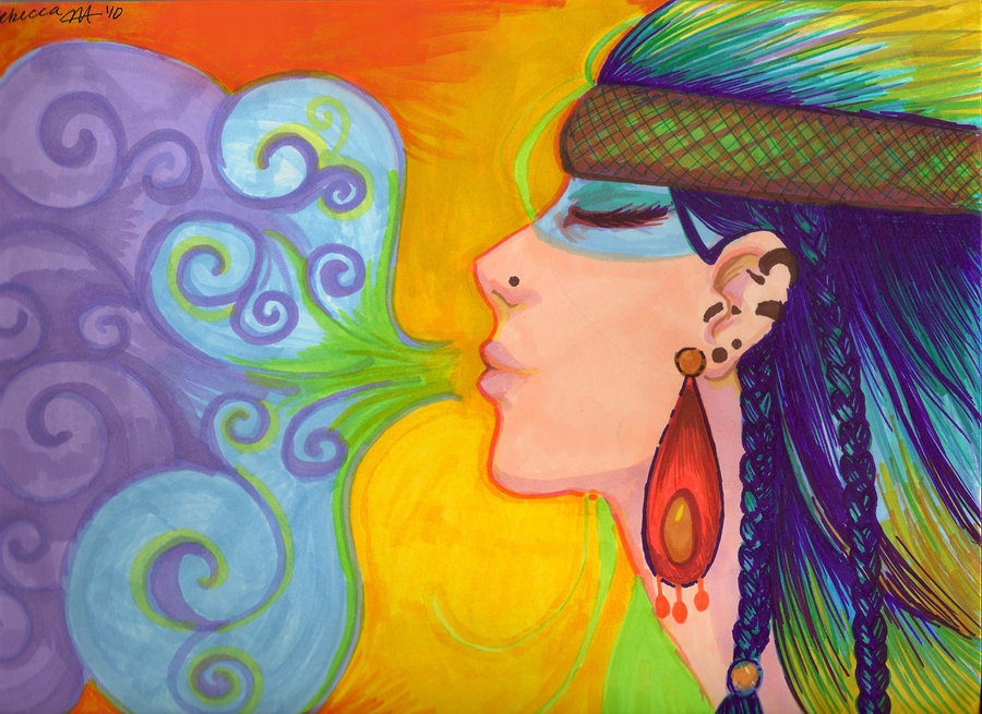 fuckyeahpsychedelics:  “Blowin Smoke” 