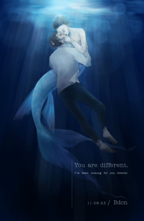 Mermaid Kurt by ~bdondon