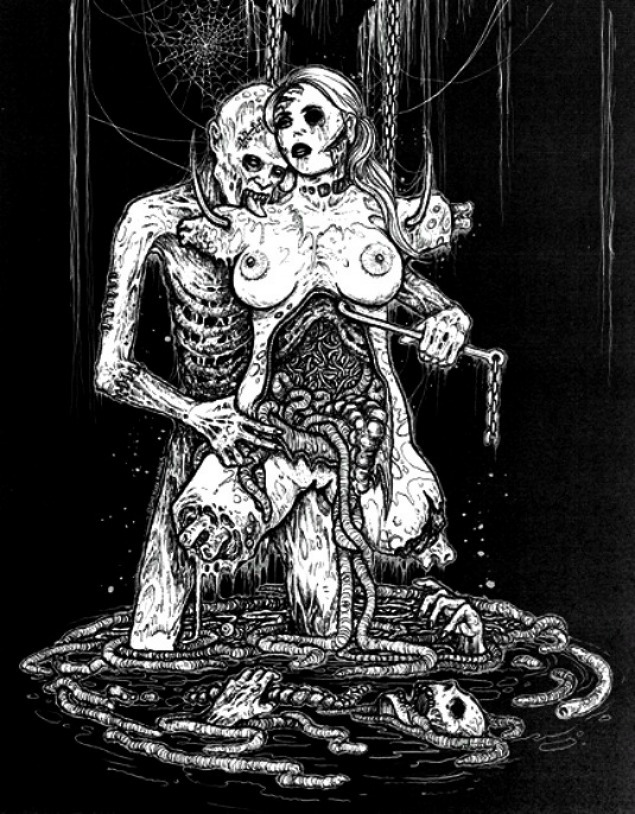 illustrated-nightmares-blog:  Gorgasm - Mark Ridddick 