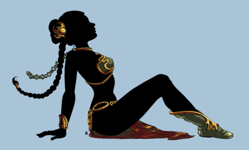 tiefighters:  Slave Leia Mudflap - by Castlepop Prints, skins and tees available at society6. 