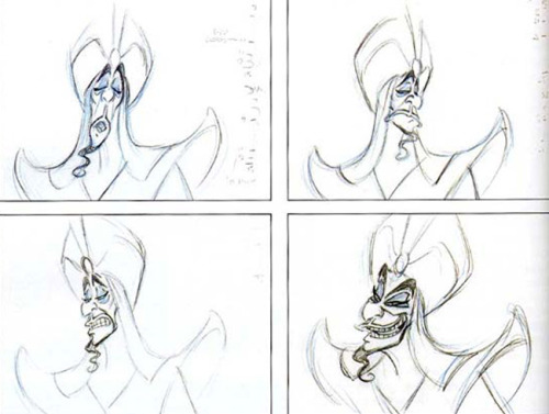 Jafar Production Drawings By Andreas Deja