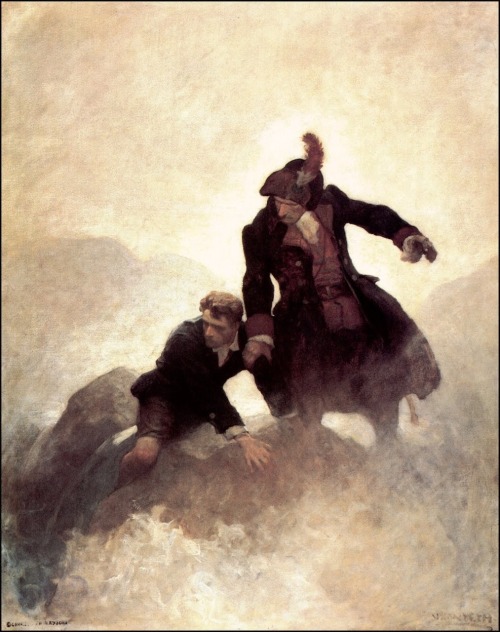 missfolly:  N.C. Wyeth - Illustration from ‘Kidnapped’ by Robert Louis Stevenson, 1913 