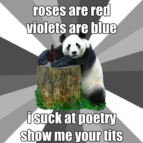 meme-spot:  milnerhasbeentaken.tumblr.com Pick-up Line Panda.  This one works, right?