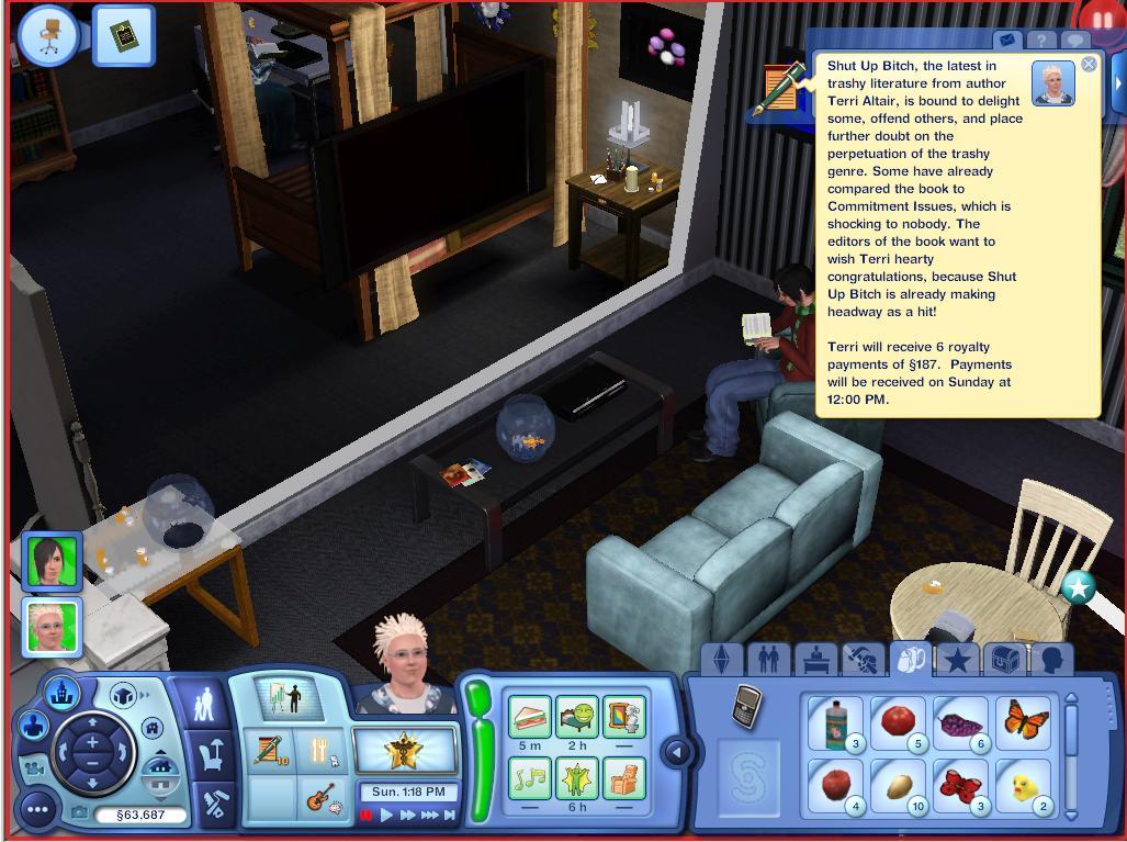 some of my sims book titles &ldquo;blatant lies&rdquo; is only one i didnt