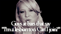 lgbtlaughs:[series of gifs of women talking: “Comm rumors about lesbains that I would like to dispel