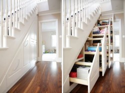 sav3mys0ul:  myidealhome: storage idea (via Practical Storage System Hidden Understairs)  Oh man this is the most practical thing ever, I adore it.