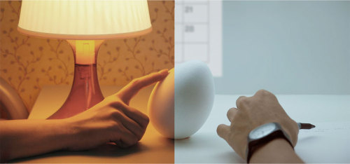 twoeleven:  bellybuttonz:  ‘Roly poly’, designed by the Design Incubation Centre at the National University of Singapore, are a pair of egg-like objects that mirror each other’s movements, even when physically separated. Two people thus can sense