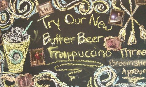 -hewastheirfriend:  chatterboxrose:  alxndrgskrth:  morealiveontheinside:  jacatttackk:  BUTTERBEER FRAPPUCINOS I told you I wasn’t lying.  OMG! WHAT?!  WHERE OMG  WAIT IS THIS AT ALL THE STARBUCKES OR  ARE YOU KIDDING ME 