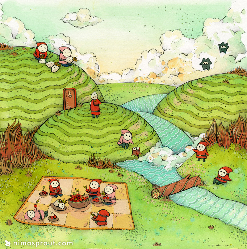 See the world of Super Mario Bros. 2 in a more peaceful manner thanks to Nicole Gustafsson and her amazing illustration. Created for the August 11th “SUPER IAM8BIT” show in Los Angelas, Ca (7PM to 11PM).
Related Rampage: Super Mario Galaxy
Shy Guy...
