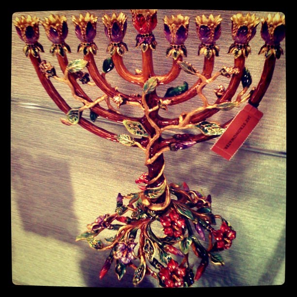 Jay Strongwater Menorah (Taken with instagram)