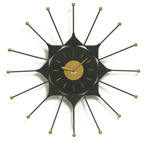 George Nelson, clock, 1950s, by Howard Miller