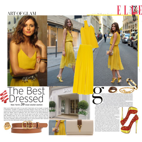 Olivia Palermo by beware-of-my-heels featuring gucci belt