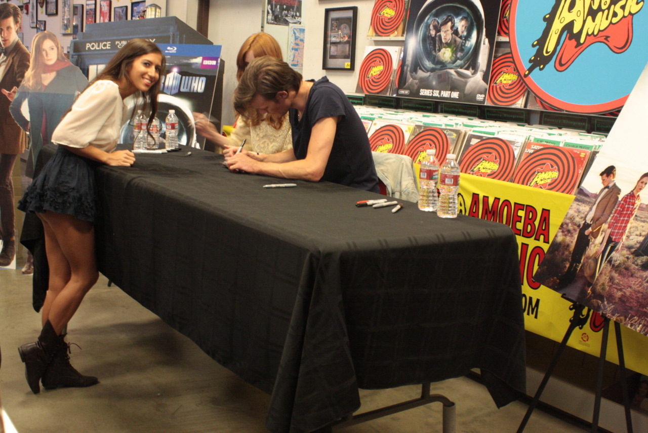 I walked up, Karen immediately said she liked my outfit then, Matt agreed and added