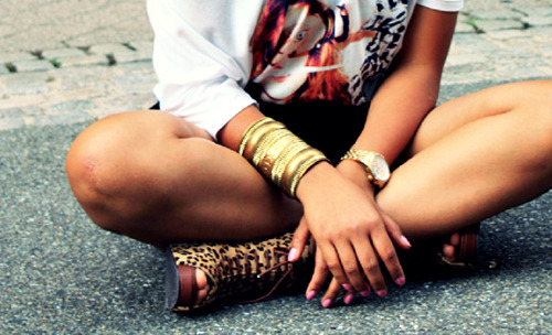 Leopard lace-up bootie