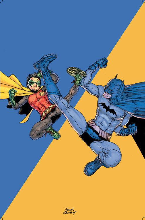 marieandr: gunslinger: Dick Grayson &amp; Damian Wayne // Batman &amp; Robin I’m going