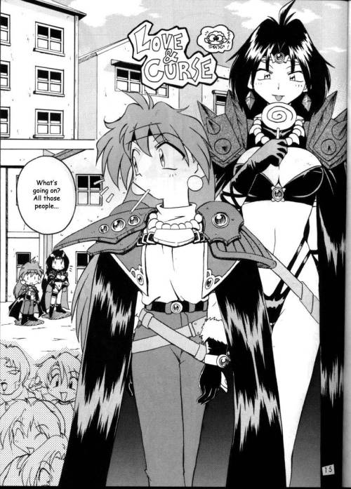 Love & Curse by Double Volante (Kujikenaikara contains three chapters. One being yuri.) Slayers yuri doujin chapter that contains small breasts/flat chest, breast fondling/sucking, cunnilingus, double headed/ended dildo. EnglishMediafire: http://www.m